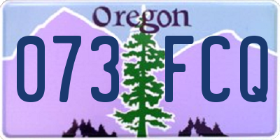 OR license plate 073FCQ