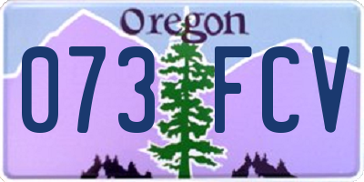 OR license plate 073FCV