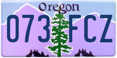 OR license plate 073FCZ