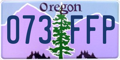 OR license plate 073FFP