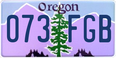 OR license plate 073FGB