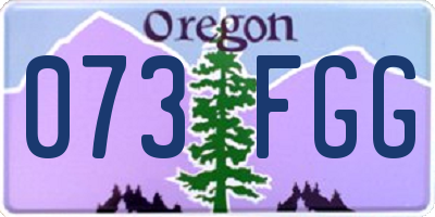 OR license plate 073FGG