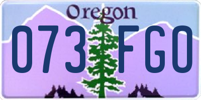 OR license plate 073FGO