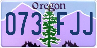 OR license plate 073FJJ