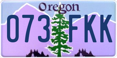 OR license plate 073FKK