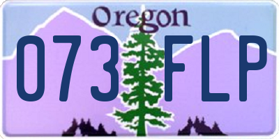 OR license plate 073FLP