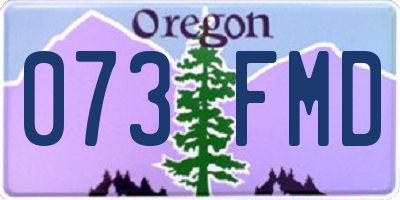 OR license plate 073FMD