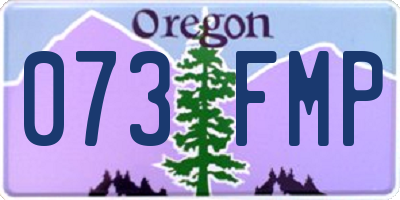 OR license plate 073FMP