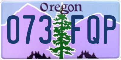 OR license plate 073FQP