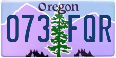 OR license plate 073FQR