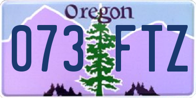 OR license plate 073FTZ