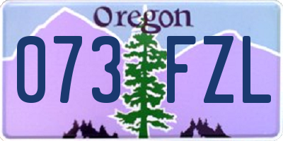 OR license plate 073FZL