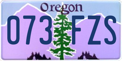 OR license plate 073FZS