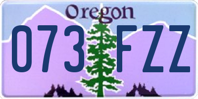 OR license plate 073FZZ