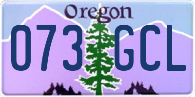 OR license plate 073GCL