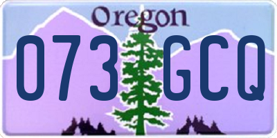 OR license plate 073GCQ