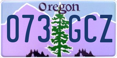 OR license plate 073GCZ
