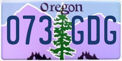 OR license plate 073GDG