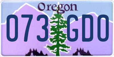 OR license plate 073GDO