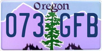 OR license plate 073GFB