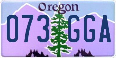 OR license plate 073GGA