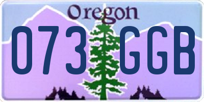OR license plate 073GGB