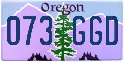 OR license plate 073GGD