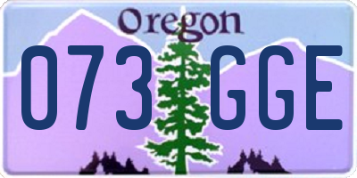 OR license plate 073GGE