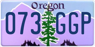 OR license plate 073GGP