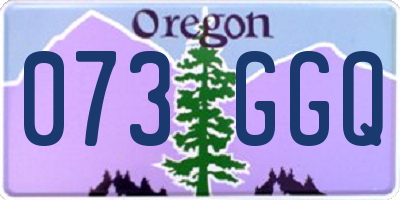OR license plate 073GGQ