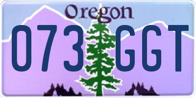 OR license plate 073GGT