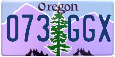 OR license plate 073GGX