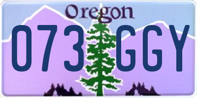 OR license plate 073GGY