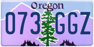 OR license plate 073GGZ