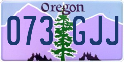 OR license plate 073GJJ