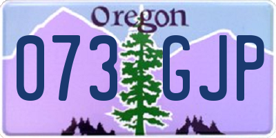 OR license plate 073GJP
