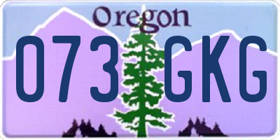 OR license plate 073GKG