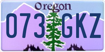 OR license plate 073GKZ