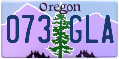 OR license plate 073GLA