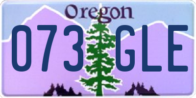 OR license plate 073GLE