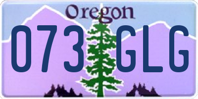 OR license plate 073GLG