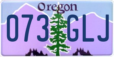 OR license plate 073GLJ