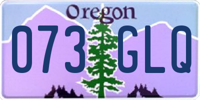 OR license plate 073GLQ