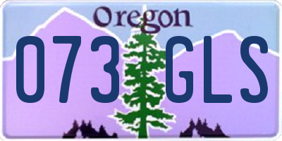 OR license plate 073GLS