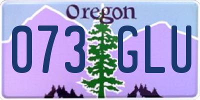 OR license plate 073GLU