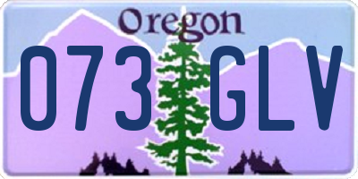 OR license plate 073GLV