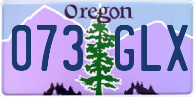 OR license plate 073GLX