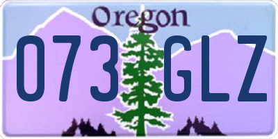 OR license plate 073GLZ