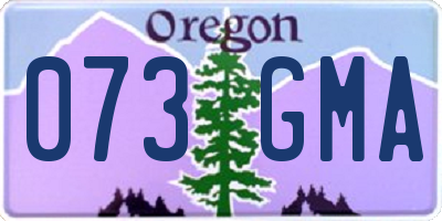 OR license plate 073GMA