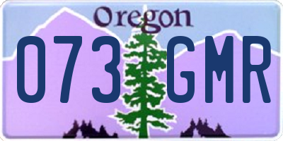 OR license plate 073GMR